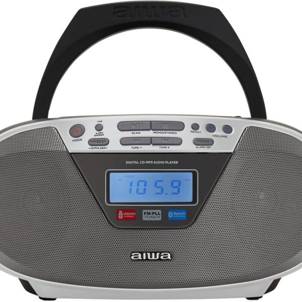 Rádio CD Bluetooth BBTU - 400SL 6W (Prateado) - AIWA