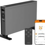Aquecedor Convetor Elétrico Smart Wi - Fi Tuya Blaze 2000W c/ Comando (Preto) - KSIX