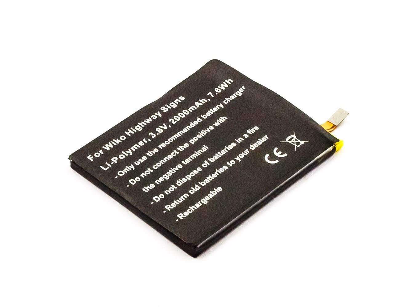 Bateria Compatível TLN14H22 Wiko (2000mAh)