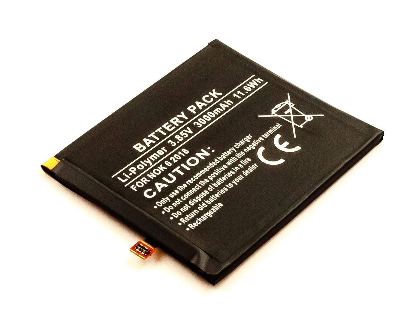 Bateria Compatível 6 2018 Nokia (3000 mAh)