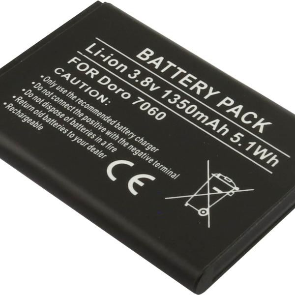 Bateria Compatível DORO 7030 / 7080 3,7V (1350mAh)