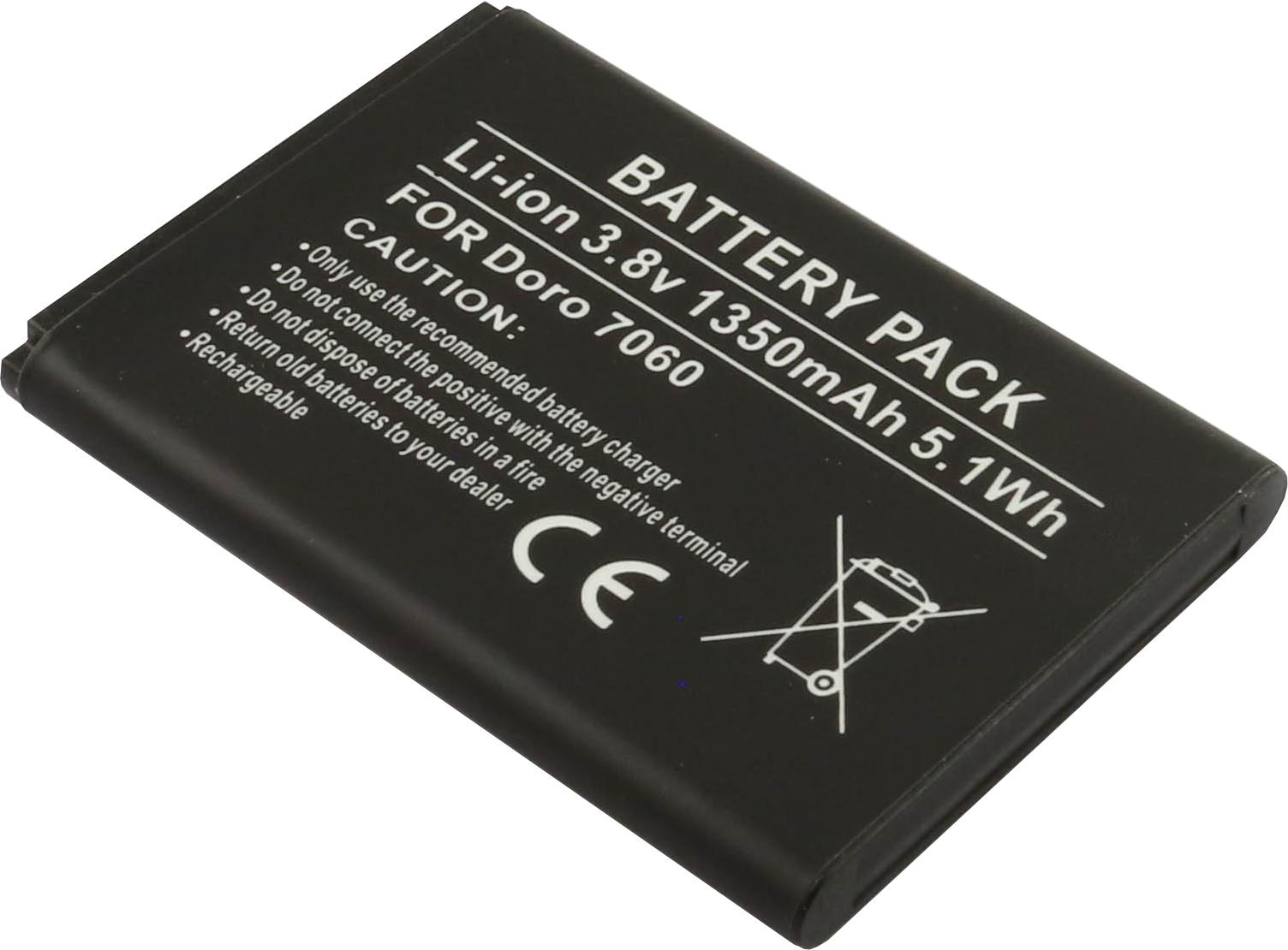 Bateria Compatível DORO 7030 / 7080 3,7V (1350mAh)