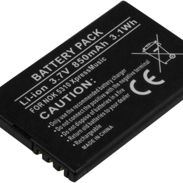 Bateria Compatível 5310 XpressMusic 3,7V Nokia (850mAh)