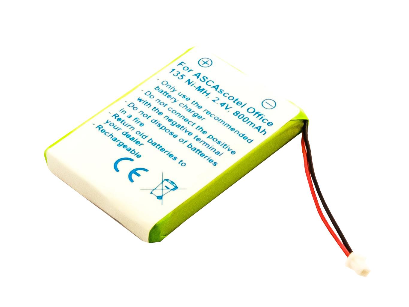 Bateria Compatível Ascotel Office 135 Ascom (800 mAh)