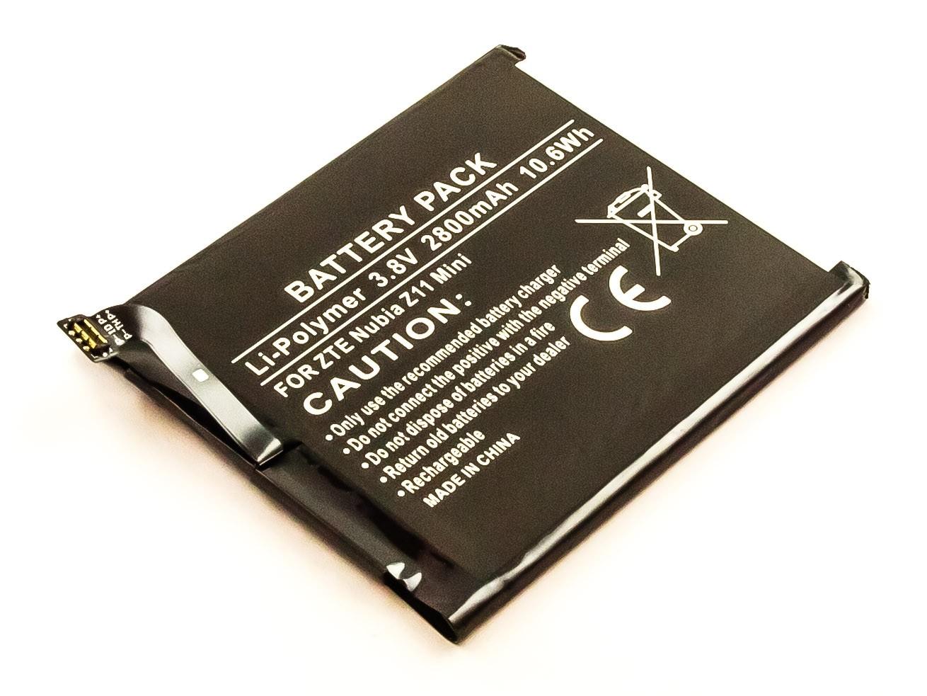 Bateria Compatível Nubia Z11 Mini, NX529, NX529J ZTE (2800mAh)