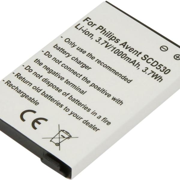 Bateria Compatível Avent SCD530 3,7V Philips (1000mAh)