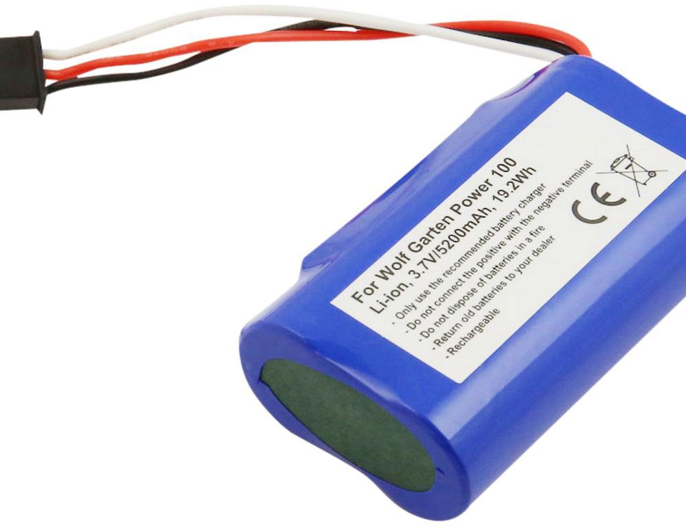 Bateria Compatível Garten Power 100 3,7V Wolf (5200mAh)