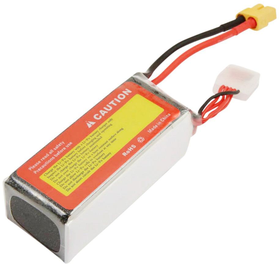 Bateria Compatível Drone FPV 4S 100C, com Plug XT60 14,8V (1550mAh)