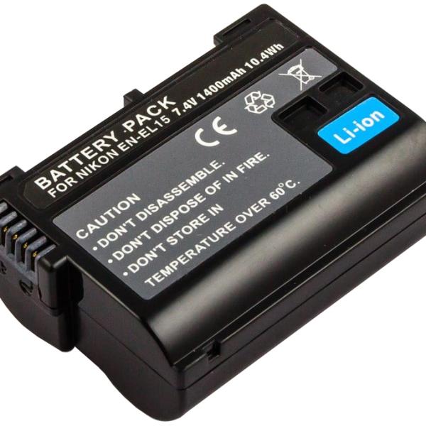 Bateria Compatível EN - EL15, EN - EL15A, EN - EL15E NIKON (1400mAh)