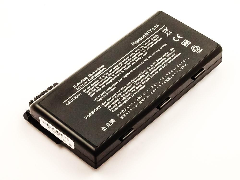 Bateria Compatível 957 - 173XXP - 101, 957 - 173XXP - 102, BTY - L74, BTY - L75 MSI (4400mAh)
