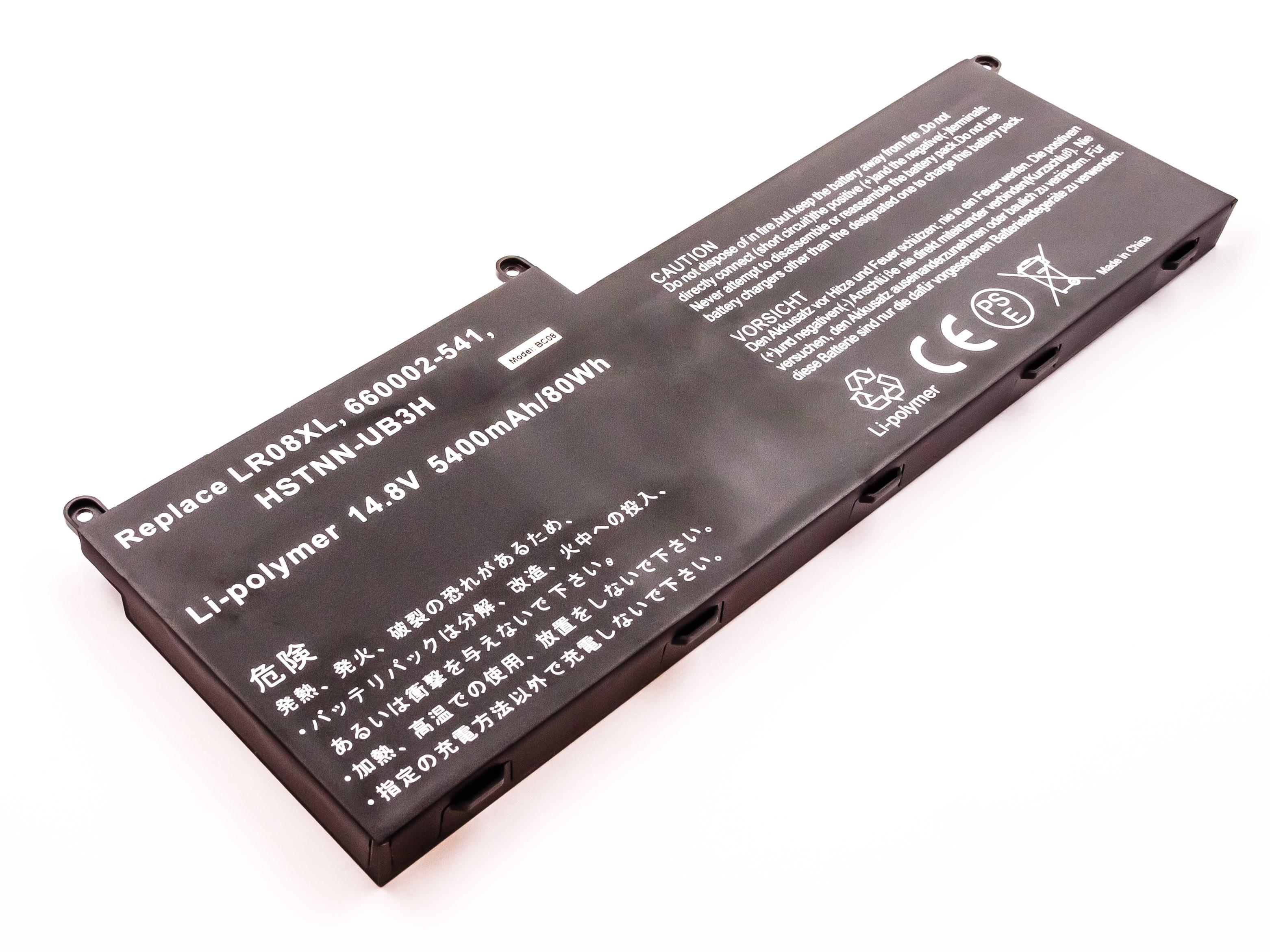 Bateria Compatível 660002 - 541, 660152 - 001, HSTNN - DB3H, HSTNN - UB3H, etc HP (5400mAh)