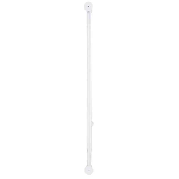 Barreira de Segurança para Animais de Estimação Extensível para Escadas e Portas Barreira de Segurança para Cães 76 - 107x76 cm Branco