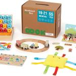 Caixa Educacional Montessori 42 pcs 16m+ - WOODEN TOYS