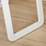 Espelho de Pé de Corpo Inteiro Retangular com 2 Formas de Uso Estrutura de Madeira de Pinho 37x43x156 cm Branco