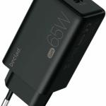 Carregador GaN Fast Charger 65W 2x USB - C (Preto) - BECLAD