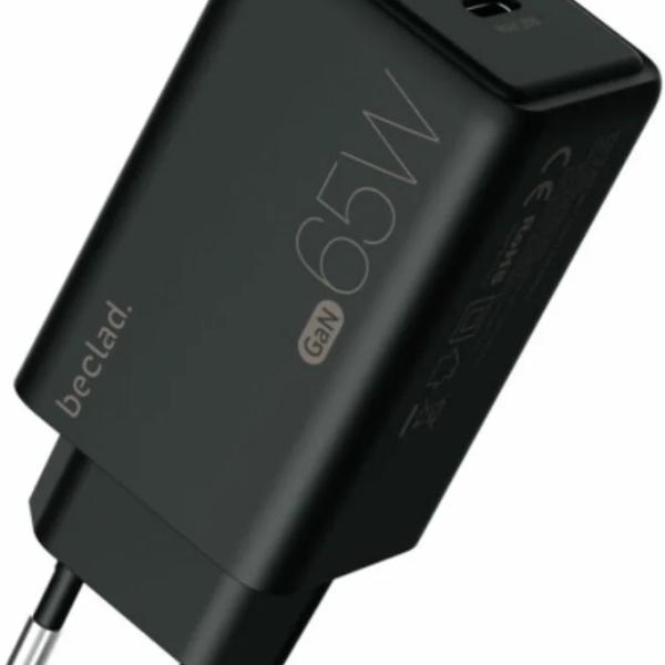 Carregador GaN Fast Charger 65W 2x USB - C (Preto) - BECLAD