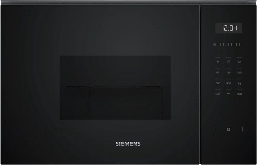 Microondas de Encastre c/ Grill iQ500 BE525LMB1 20L 800W (Preto) - SIEMENS