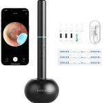 Otoscópio M9 S c/ Câmara p/ Limpeza de Ouvidos (Preto) - BEBIRD