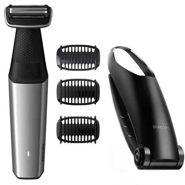 Aparador Corporal Bodygroom Series 5000 BG5021/15 (Preto/Prateado) - PHILIPS