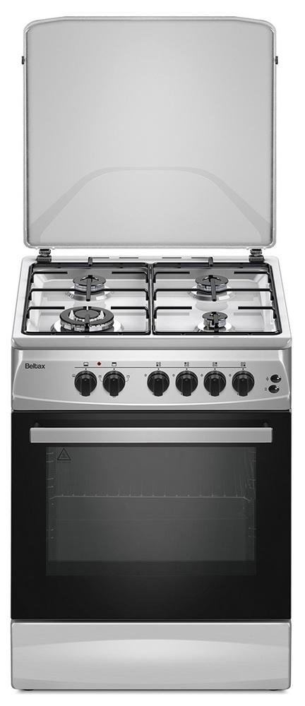 Fogão a Gás 4 Bocas + Forno a Gás (Inox) - BELTAX
