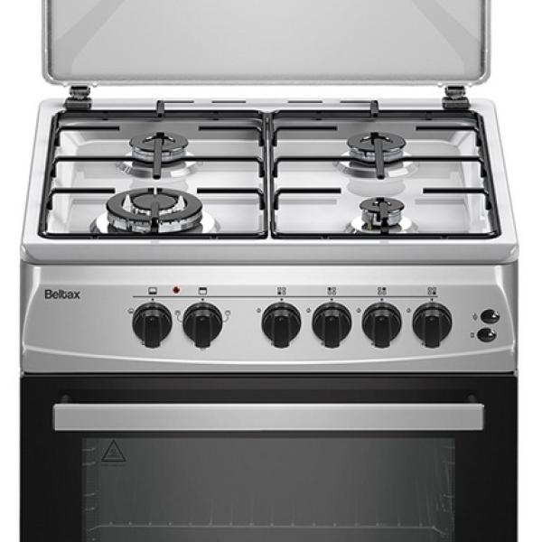 Fogão a Gás 4 Bocas + Forno a Gás (Inox) - BELTAX