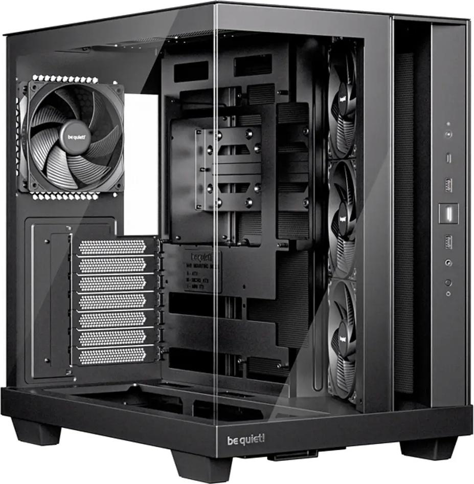 Caixa ATX Light Base 500 Tempered Glass (Preto) - BE QUIET!