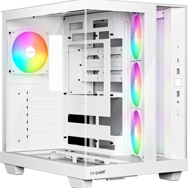 Caixa ATX Light Base 500 LX Tempered Glass (Branco) - BE QUIET!