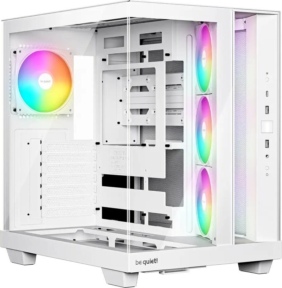 Caixa ATX Light Base 500 LX Tempered Glass (Branco) - BE QUIET!