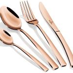 Set de Talheres 16 Peças Aço Inoxidável (Mirror Rose Gold) - BERLINGER HAUS