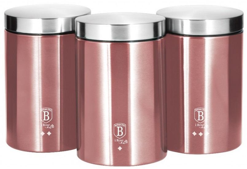 Conjunto de 3 Recipientes de Cozinha (Rose Collection) - BERLINGER HAUS