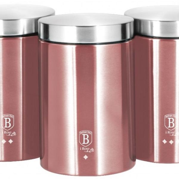 Conjunto de 3 Recipientes de Cozinha (Rose Collection) - BERLINGER HAUS