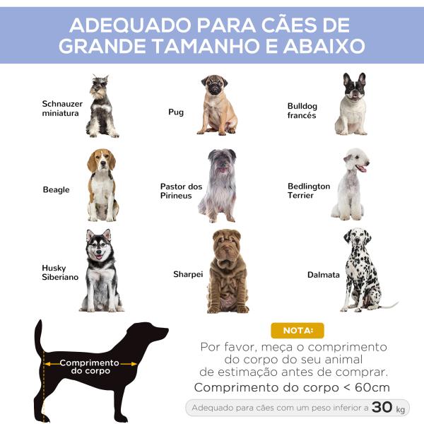 Cama para Animais de Estimação Cama Elevada para Cães Gatos Portátil Tecido Transpirável Resistente a Água 91,5x76,2x18cm Azul
