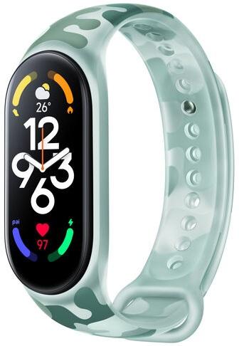 Pulseira Silicone Camuflagem Original p/ Xiaomi Mi Band 7 (Verde) - XIAOMI