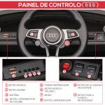 Carro Elétrico Audi TT para Crianças acima de 3 Anos com Controlo Remoto Música e Luzes Bateria 12V 102x60x44 cm Preto