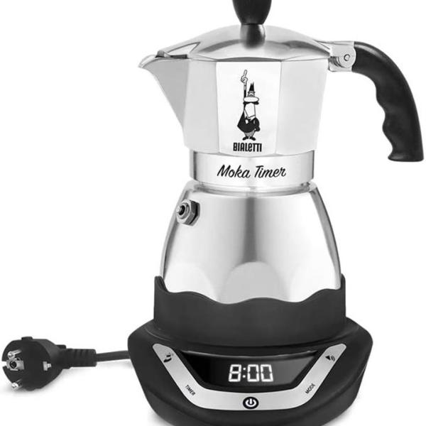 Cafeteira Elétrica Italiana Moka Timer (Prateado) - BIALETTI