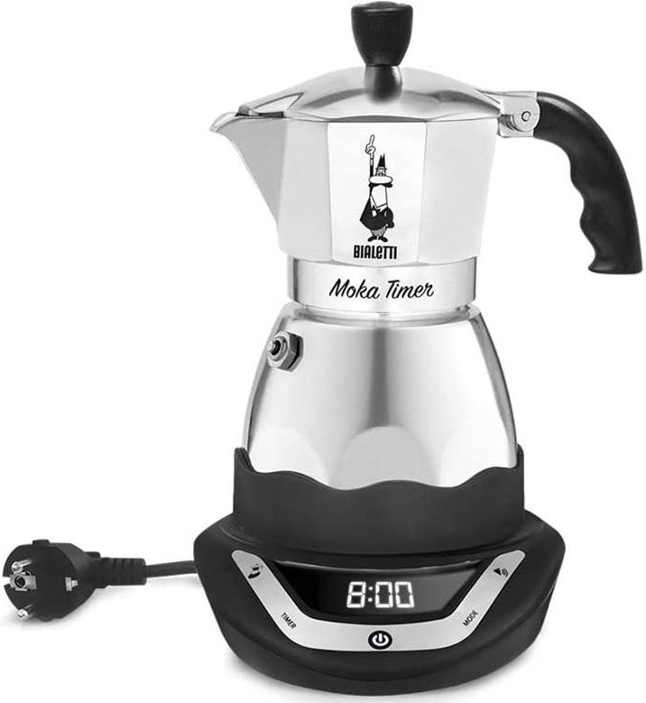 Cafeteira Elétrica Italiana Moka Timer (Prateado) - BIALETTI