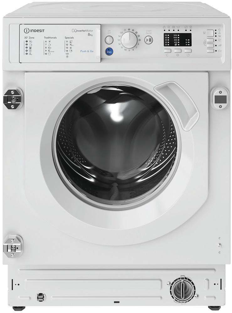 Máquina de Lavar Roupa de Encastre BI WMIL 81285 EU 8Kg 1400RPM (Branco) - INDESIT