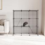 Recinto para Animais Pequenos com 31 Painéis Recinto para Animais de Estimação Personalizável com Rampas e Portas 105x45