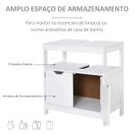 Armário Sob Lavatório com Prateleira Anti - Inclinação 60x30x60 cm Branco