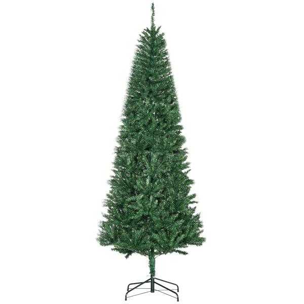 Árvore de Natal Artificial 210cm com 865 Ramos Ecológicos Decoração de Natal para Interiores Φ91x210cm Verde