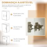 Armário de Cozinha com 4 Portas Bandeja Amovível Prateleira Ajustável Gaveta e Bancada para Micro - Ondas 70x40x180 cm Branco