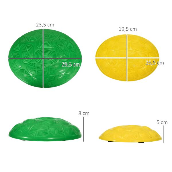 Conjunto de 8 Pedras de Equilíbrio Empilháveis com Base Antiderrapante para Equilíbrio e Promover a Coordenação Multicor