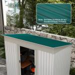 Conjunto de 12 Painéis para Teto de Aço Galvanizado Chapas Perfiladas de Teto 7m² para Abrigo de Ferramentas 129x45cm Verde