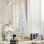Árvore de Natal Artificial 180cm Ignífugo com 390 Ramos de PVC Decoração de Natal para Interiores Verde