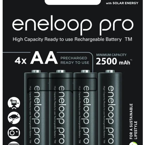 Blister 4 Pilhas Recarreg. AA 1,2V 2500mAh eneloop Pro - PANASONIC