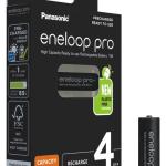 Blister 4 Pilhas Recarregáveis AAA 1,2V 930mAh eneloop Pro - PANASONIC