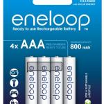 Blister 4x Pilhas Recarregáveis AAA 1,2V 800mAh eneloop - PANASONIC