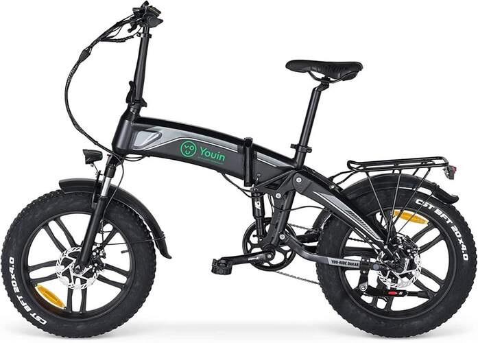 Bicicleta Elétrica You Ride Dakar 250W (Preto) - YOUIN
