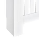 Cobertura Radiador Moderna de MDF com Prateleira Superior para Sala de Estar Dormitório Escritório 172x19x81 cm Branco