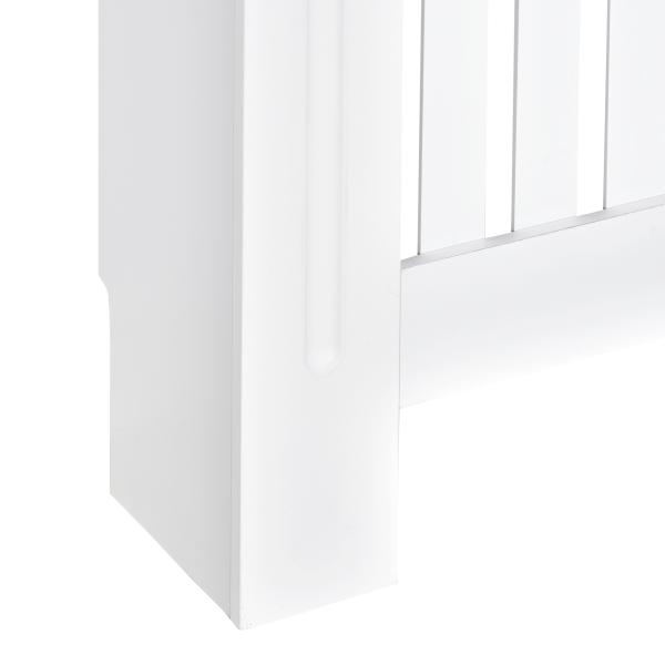 Cobertura Radiador Moderna de MDF com Prateleira Superior para Sala de Estar Dormitório Escritório 172x19x81 cm Branco